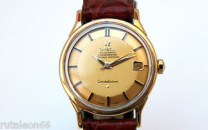 OMEGA CONSTELLATION PIE PAN original 18K gold watch 168005.6 Great condition.