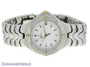 EBEL SPORTWAVE MENS WATCH STAINLESS STEEL & GOLD AUTOMATIC WATCH - EBEL