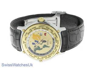 EBEL VOYAGER MENS WATCH STAINLESS STEEL & GOLD AUTOMATIC WATCH - EBEL