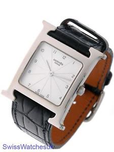 HERMES H HOUR PARIS MENS QUARTZ WATCH