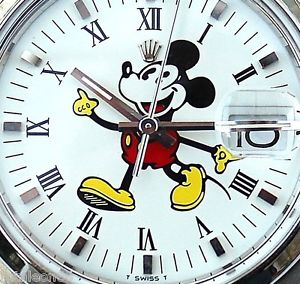 ROLEX 15000 DATE MICKEY MOUSE original s. steel automatic watch (Fully revised)