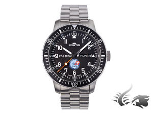 Fortis PC-7 Team Automatic Watch, ETA 2836-2, Black, Limited Edition, 647.10.91