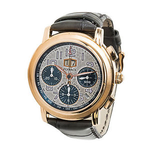 Men's Maurice Lacroix Masterpiece Flyback Annuaire 18K Gold Chrono Watch ML6178