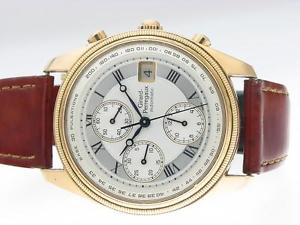 GIRARD PERREAGUX OLIMPICO 4900 VINTAGE 18K PINK GOLD CHRONOGRAPH WATCH GP4900