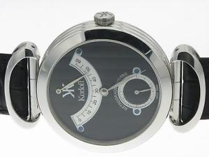 KORLOFF RETROGRADE  18K WHITE GOLD MENS AUTOMATIC WATCH - LIMITED EDITION LUXURY