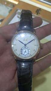 Beijing Wristwatch Handwind  B24 Double Escapment Ceremic Dial Man 18K  Gold