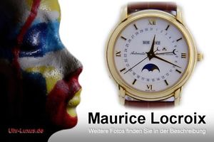 MAURICE LACROIX MASTERPIECE MONDPHASE REF:37768 MASSIV 750 GOLD AUTOMATIK selten