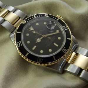 Rolex Submariner ref. 16803 acciaio oro Tropical dial Brown Virato Box & Paper