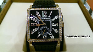 ROGER DUBUIS G37 ROSE GOLD WITH FACTORY DIAMONDS GOLDEN SQUARE WATCH