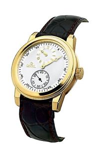 Gevril Men's 2405L Gramercy Automatic 18K Gold Brown Leather Wristwatch