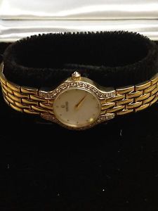 Ladies 14K Yellow Gold Concord with Diamond Bezel