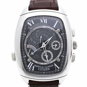 Auth CITIZEN CAMPANOLA Perpetual Calendar Men's Quartz box&warranty 138400