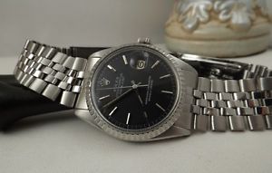 Orologio Rolex Datejust ref. 1603 seriale 653xxx black dial Jubilee cal. 1560