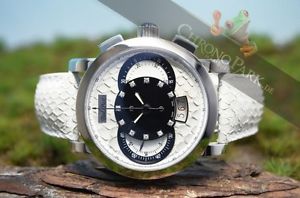 Paul Picot Technograph Wild Python 44mm mit Diamanten, Ref P0334-2Q.SG