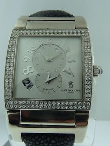 De GRISOGONO 18K WHITE GOLD 'INSTRUMENTO' WATCH