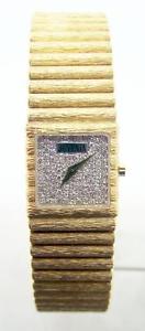 New 18k Gold JUVENIA Ladies watch with Diamond Dial Ref.8031