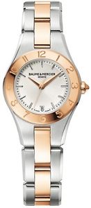 OROLOGIO WATCH BAUME & MERCIER “LINEA" TWO TONE ROSE GOLD 18KT REF. M0A10015 new