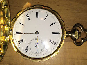 Ch. Suchy & Fils Taschenuhr 14Kt/585er Gold - 15 Rubis - Geneve - um 1900