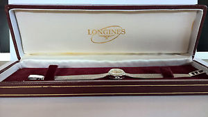 longines orologio donna in oro con brillanti vintage