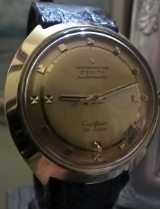 Zenith Chronometre Captain de luxe gold 18 kt Ultra Rare lim.prod. "la Tortue"