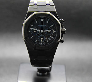 Montre Audemars Piguet Chrono Royal Oak 39m DLC Full Black Blackout Bamford PVD