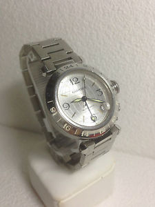 Reloj Cartier Pasha GMT 36mm Acero Steel Zafiro -R0001