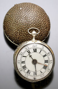 Very Early Verge Fusee Pair Case Bell Alarm Original Pocket Watch CA1660