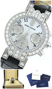Harry Winston Premier Chronograph MOP Diamond 18K White Gold 200UCQ32W Watch