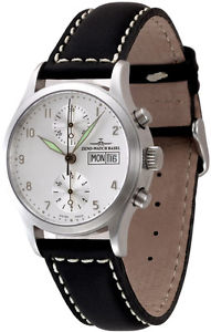 ZENO Chronographia kleiner Bicompax-Chronograph mit Valjoux 7750