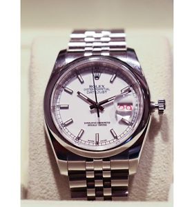 ROLEX DATEJUST STEEL WHITE AUTO