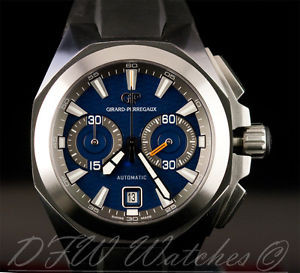 Girard Perregaux Blue Chrono Hawk 49970-11-431-BB4A Boxes Papers Straps