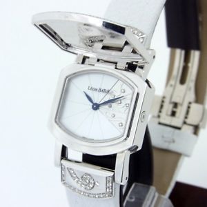 Auth LEON HATOT ETRE FEMME Women's Quartz K18WG&Diamond&Sapphire  146513