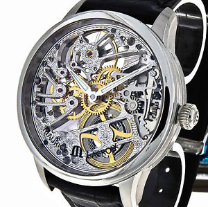 Maurice Lacroix Masterpiece Squelette Handaufzug Stahl Ref.MP7208-SS001-000