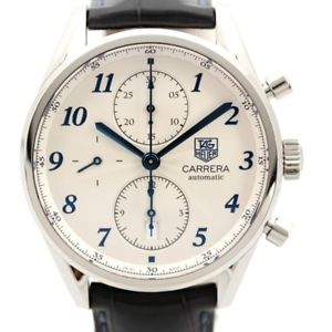 Auth TAGHeuer Carrera Heritage Chronograph Men's Automatic SS 127523