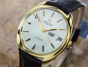 Universal Geneve 18K Solid Gold Jumbo Auto Swiss Watch With Micro Rotor 1970 GP8