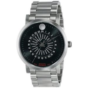 MOVADO RED LABEL HERREN 42MM AUTOMATIKWERK SAPHIRGLAS UHR 0606698
