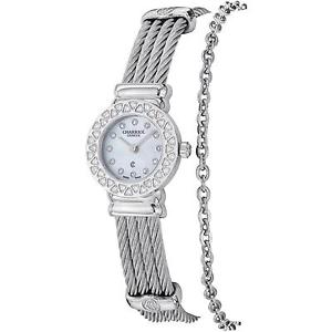 CHARRIOL DAMEN 20MM SILBER ËDELSTAHL ARMBAND & GEHÄUSE UHR ST20SD.520.007