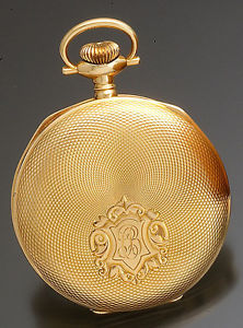 Mint 14K Gold Case 21-Jewel 3-Finger Bridge Model Elgin Pocket Watch CA1897