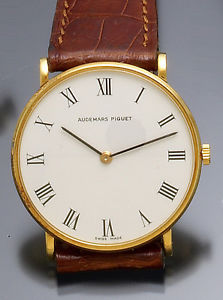 Ultra-Thin Model 18K Gold Audemars Piguet Wrist Watch