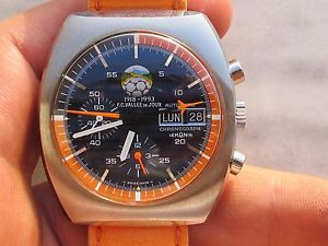 VERY RARE LEMANIA AUTOMATIC CHRONOGRAPHE CAL.5100 REF.11003.F.C.VALLEE DE JOUX