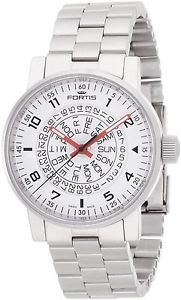 New FORTIS Space Matic SS Luminous White/Red Dial Men's Auto Watch 623.10.52M,MR