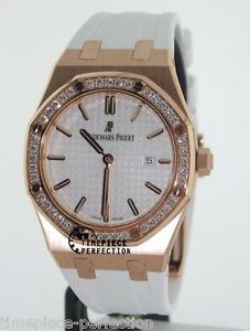 Audemars Piguet Royal Oak Ladies RG Diamond Watch 67651or.zz.d010ca.01