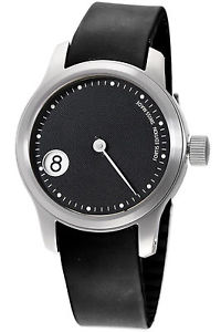 Fortis Men's 710.20.33 K F-43 JUMPING HOUR Automatic Black Rubber Watch