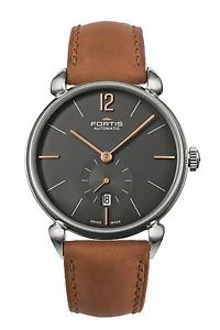 Fortis Men's 900.20.31 L.38 Orchestra Automatic Black Dial Brown Leather Watch