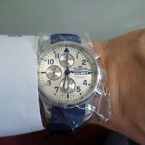 Fortis Men's 701.20.92 SI.05 F-43 FLIEGER CHRONOGRAPH  Blue Silicone Wristwatch