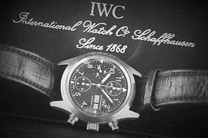 WATCH IWC CHRONOGRAPH FLIEGER AUTOMATIC COMPLETED