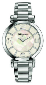 Ferragamo Women's FG3050014 GANCINO DECO Diamond MOP Dial Stainless Steel Watch