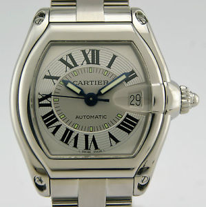 WATCH CARTIER LADIES ROADSTER AUTOMATIC 2510 STAINLESS STEEL