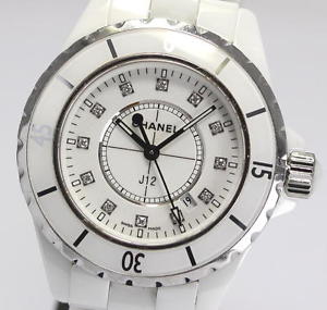 Pre-Owned CHANEL J12 Quartz SS/Ceramic White Dial Women's Wristwatch H2422, ML