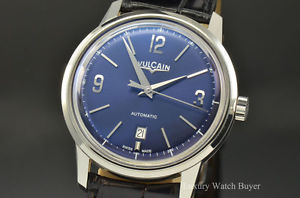 Vulcain 50s Presidents Classic Herbie Hancock Blue Dial 42MM Watch 560156.306L